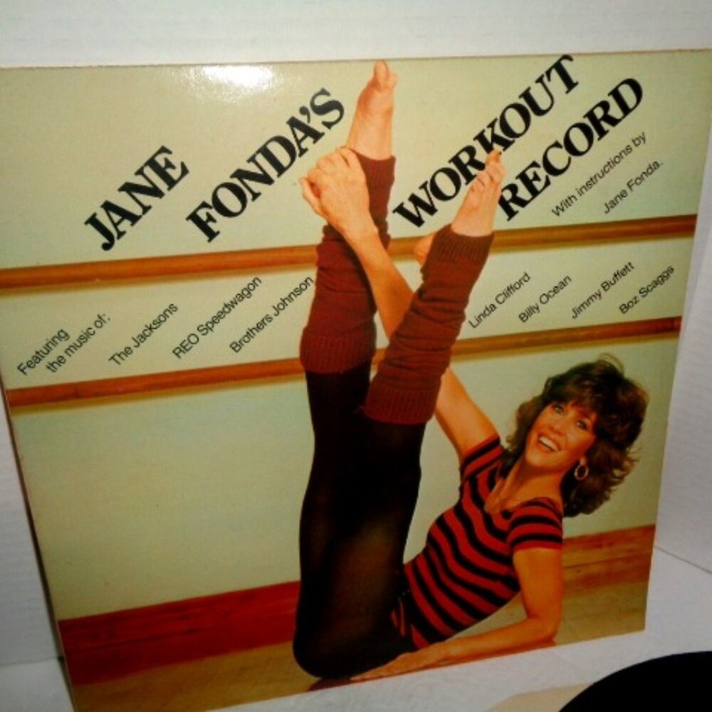 Jane Fonda's Workout Double record Set, 1982 Great Condition